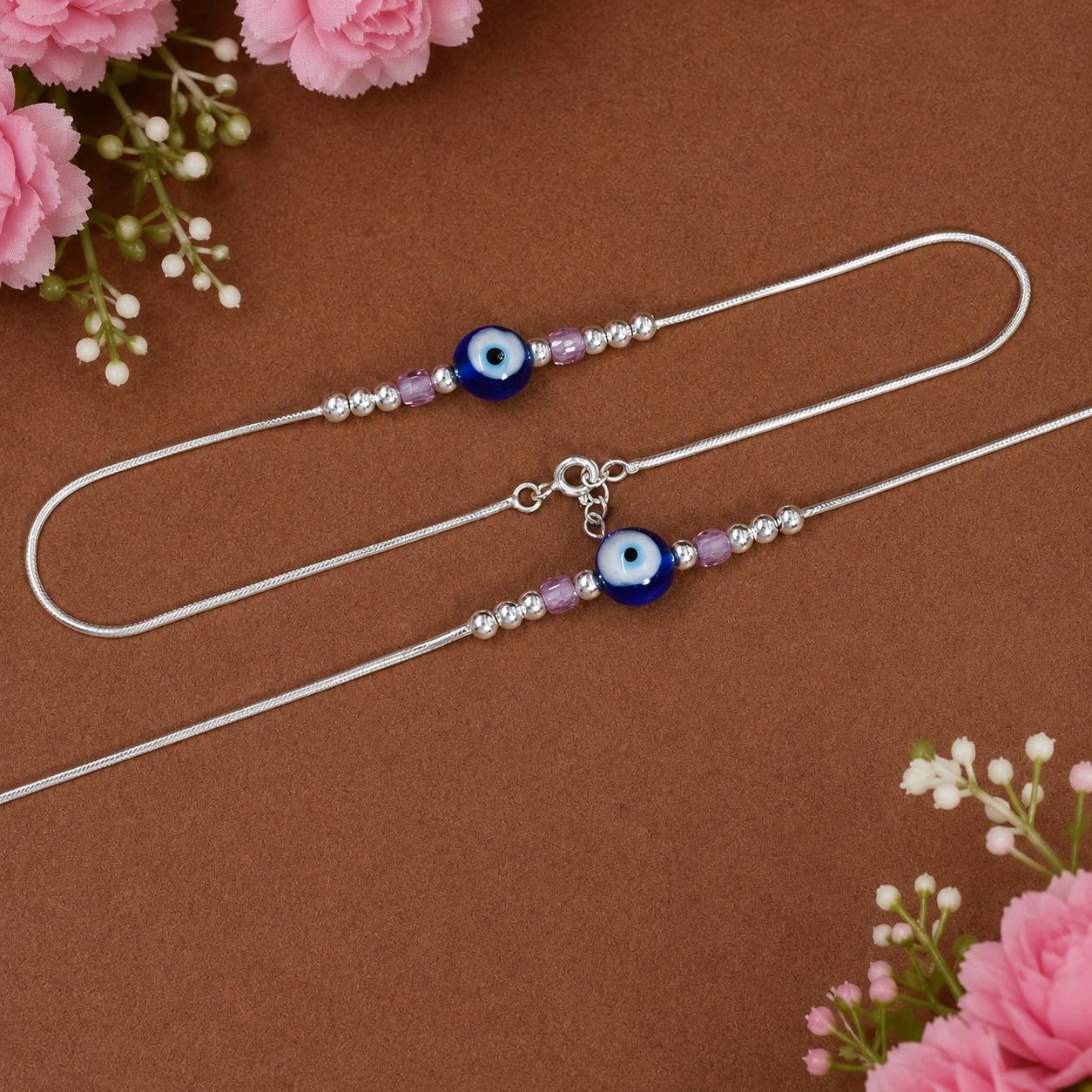 Nayra Anklet – 925 Sterling Silver – OYA by Gemkara view 3