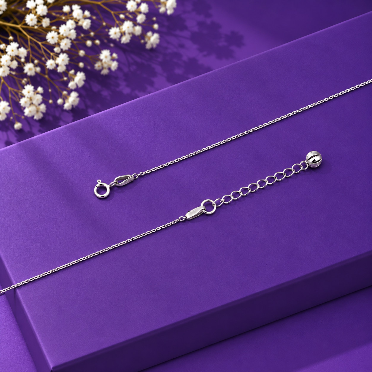 Star Charm Anklet – 925 Sterling Silver – OYA by Gemkara view 4