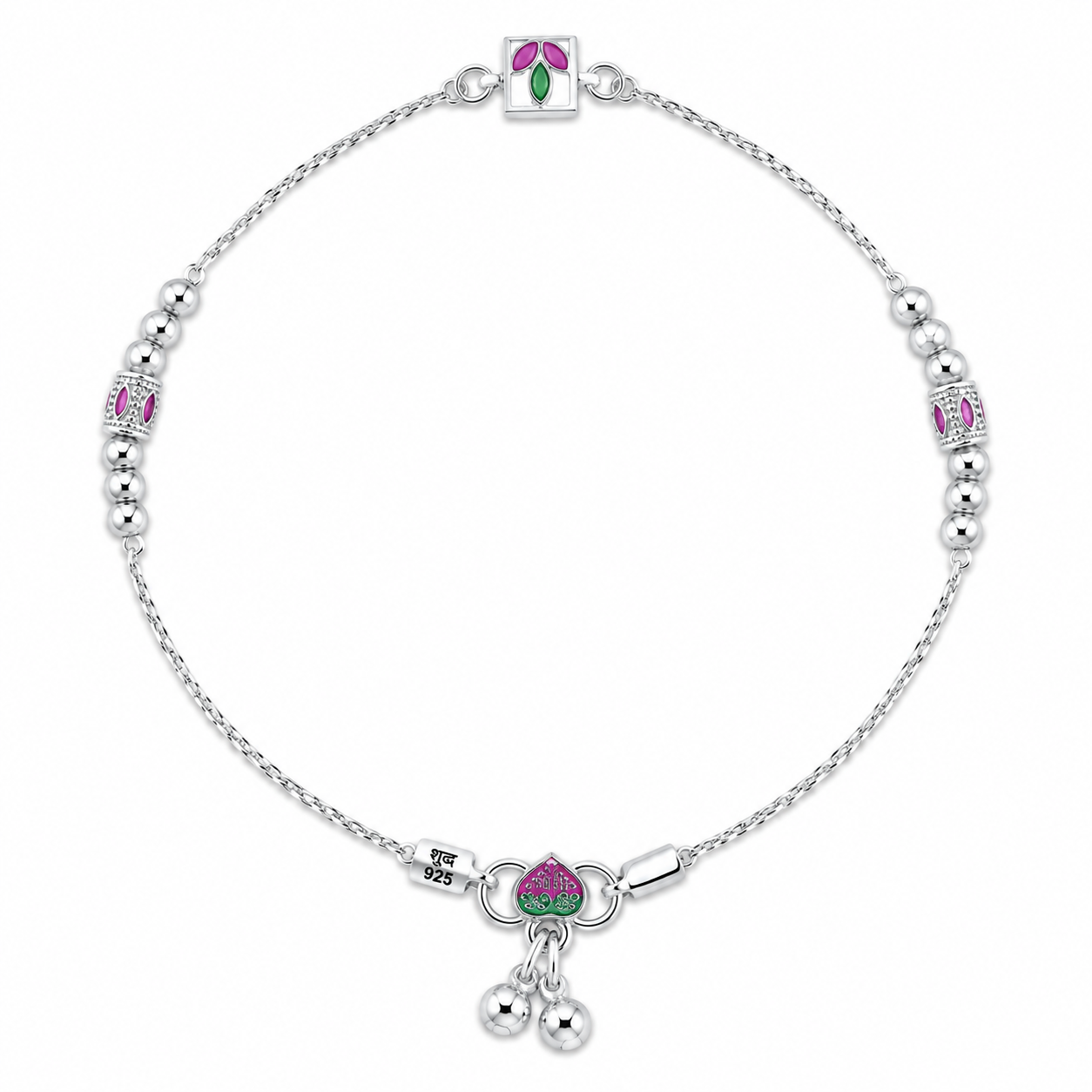 Multicolor Charm Anklet