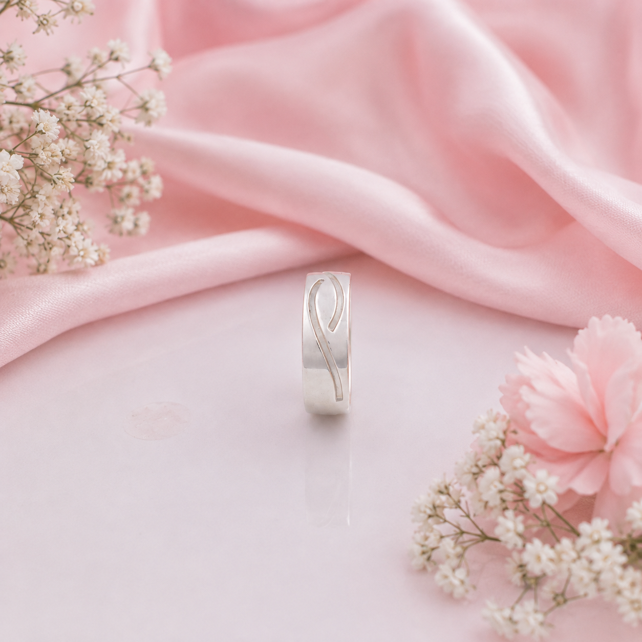 Wave Ring – 925 Sterling Silver – OYA by Gemkara view 4