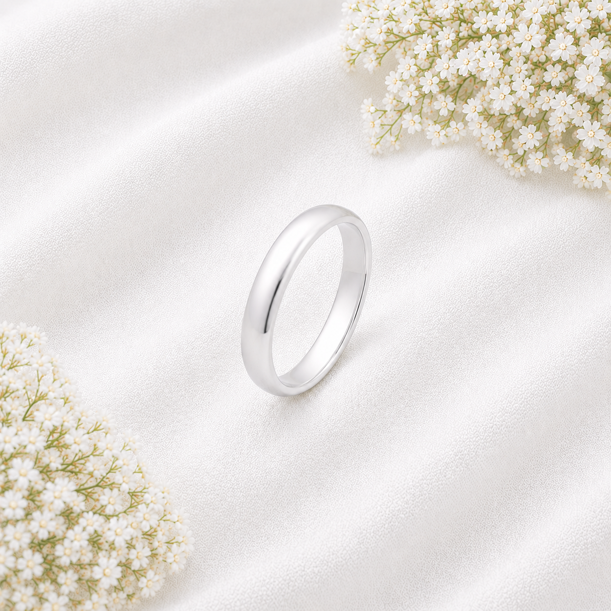 Plain Band Ring – 925 Sterling Silver – OYA by Gemkara view 3