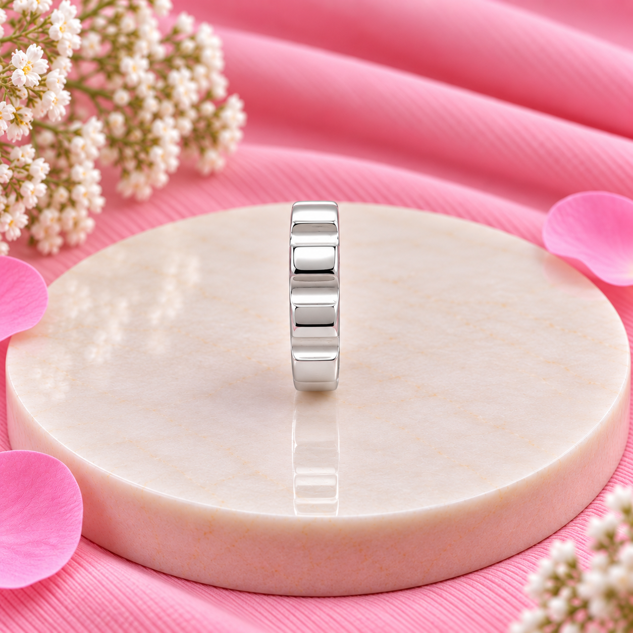 Scalloped Ring – 925 Sterling Silver – OYA by Gemkara view 4