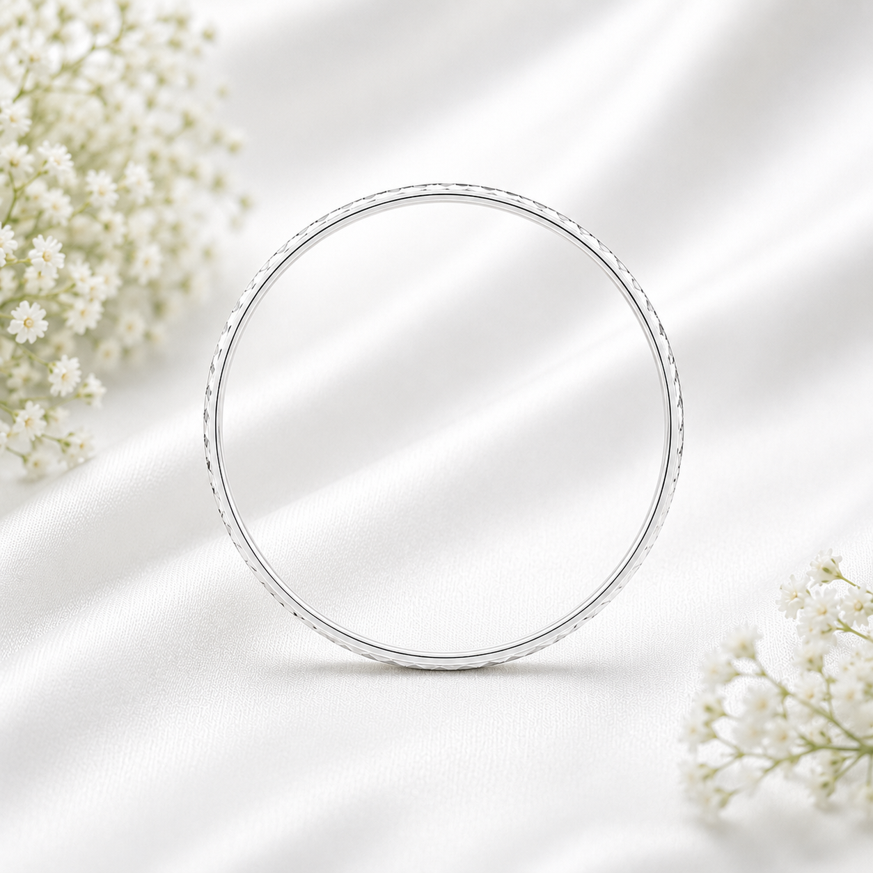 Italian Double Weave Baby Kada – 925 Sterling Silver – OYA by Gemkara view 3