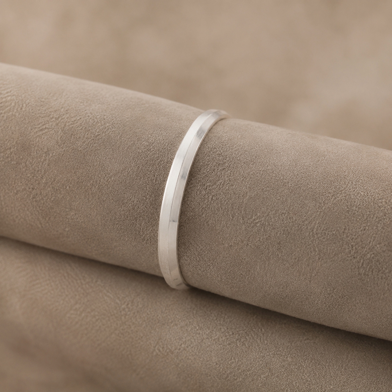 Baby Silver Broad Kada – OYA by Gemkara view 3