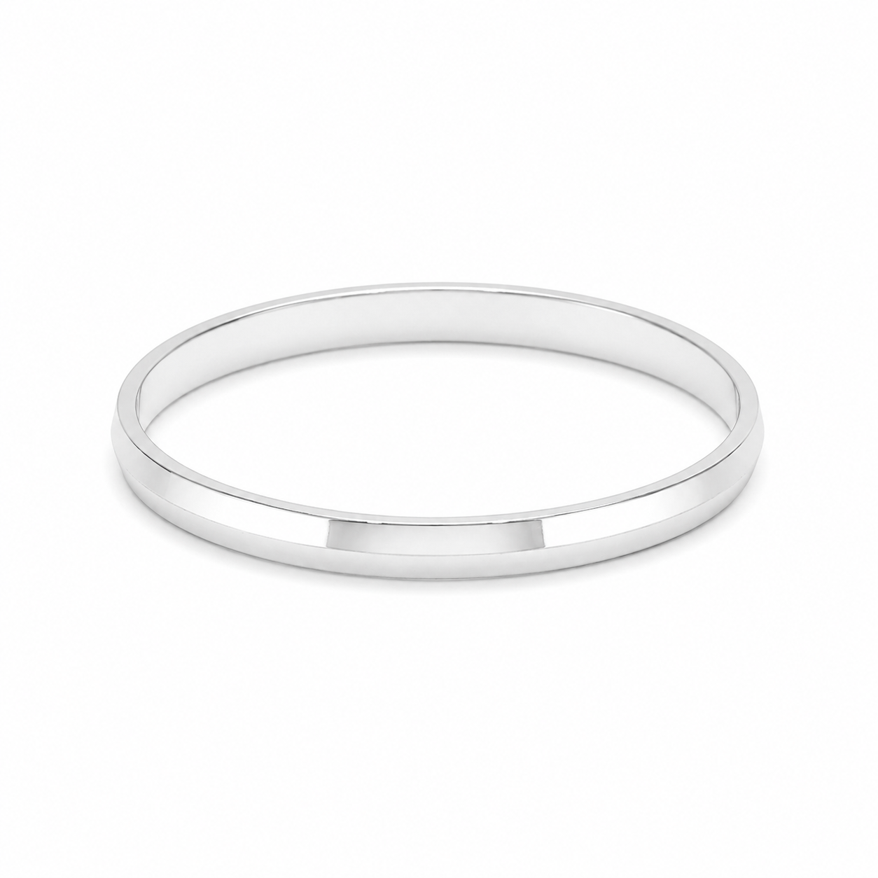 Italian Classic Plain Baby Kada – 925 Sterling Silver – OYA by Gemkara view 1