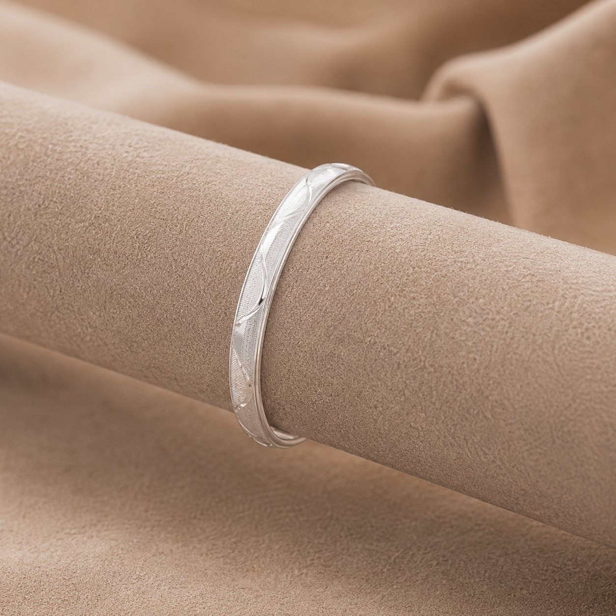 Baby Silver Wave Kada – OYA by Gemkara view 2