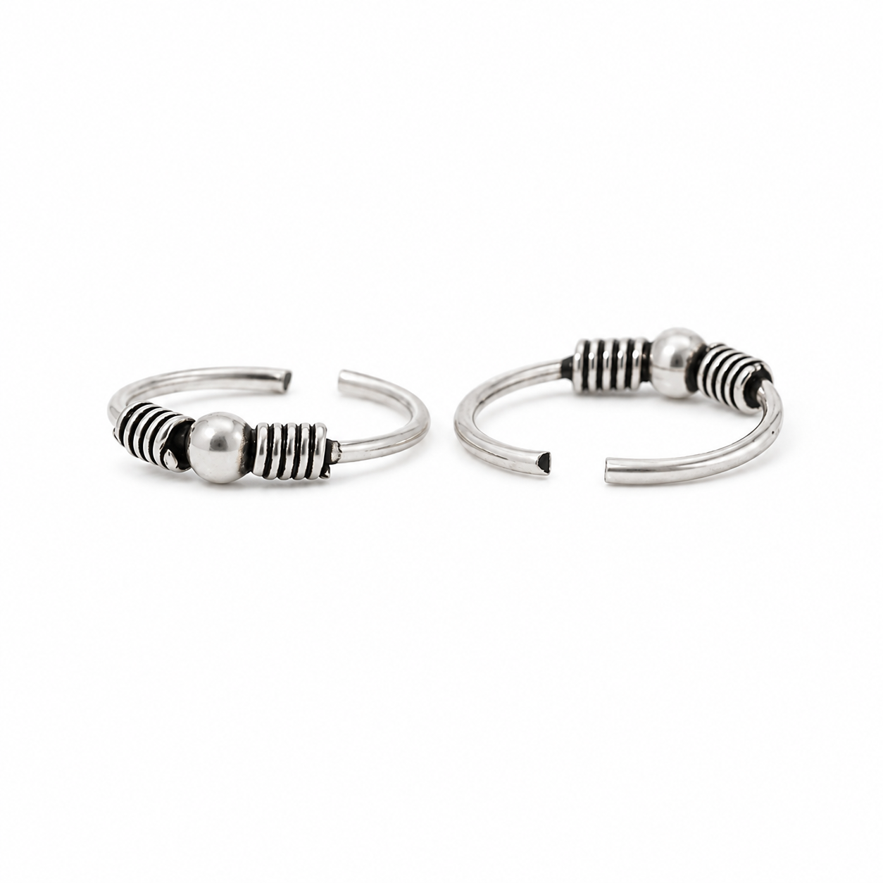 Single Bead Silver Bali – OYA by Gemkara view 1