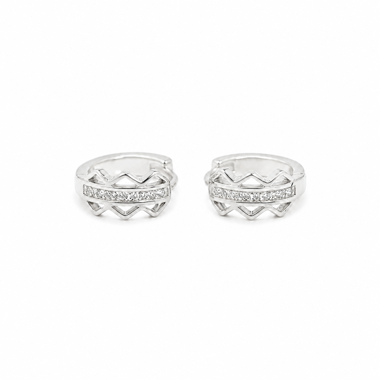 Crystal Chevron Silver Bali – OYA by Gemkara view 1
