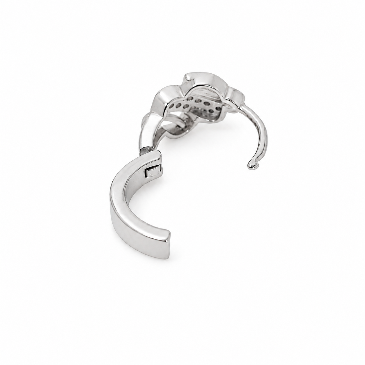 Crystal Chevron Silver Bali – OYA by Gemkara view 4