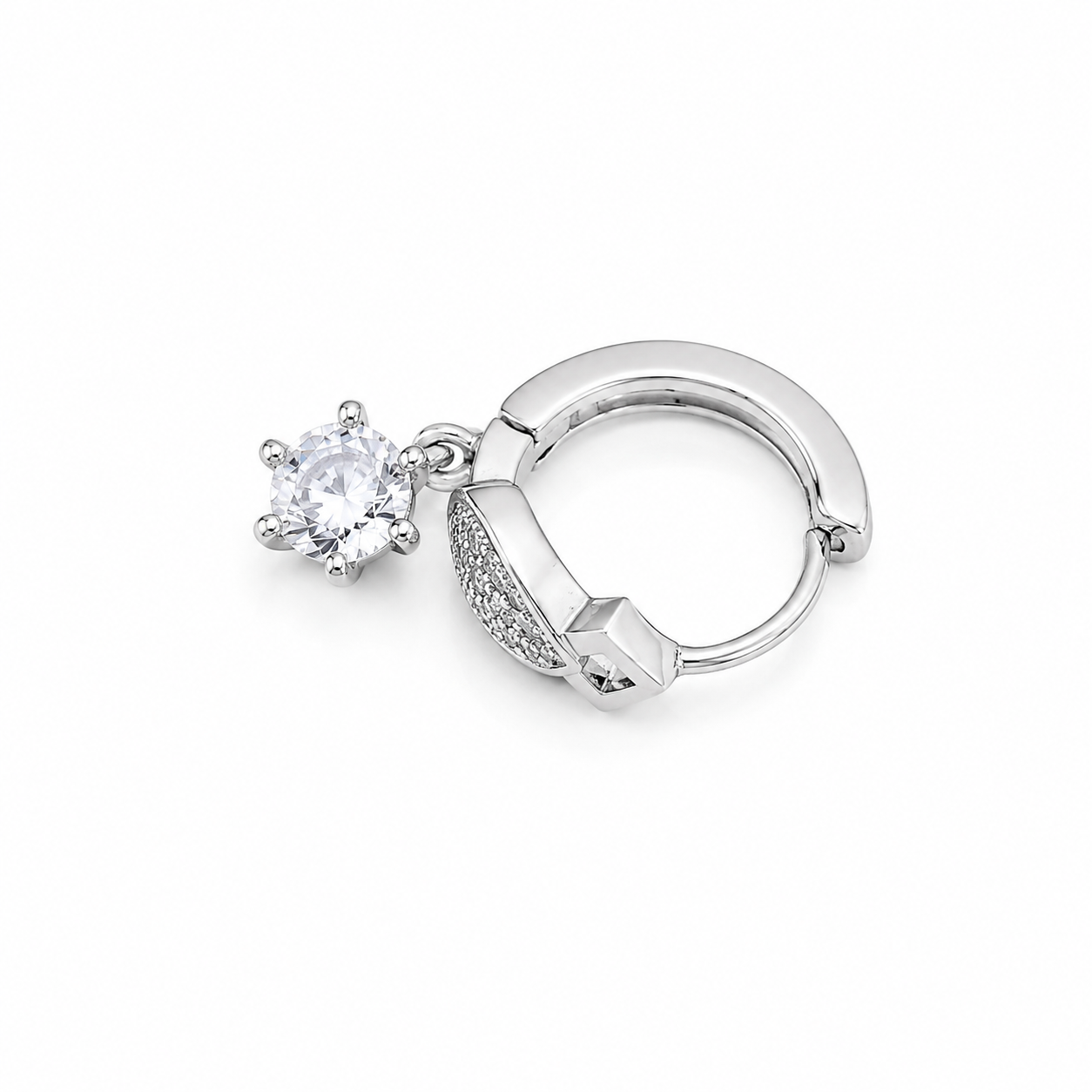 CZ Teardrop Silver Bali – OYA by Gemkara view 3