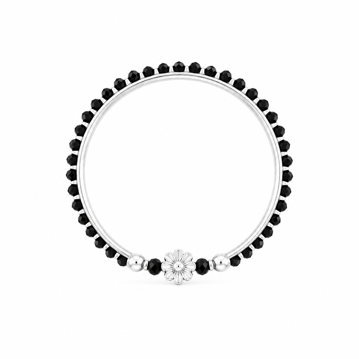 Blossom Baby Bangle – 925 Sterling Silver – OYA by Gemkara view 1