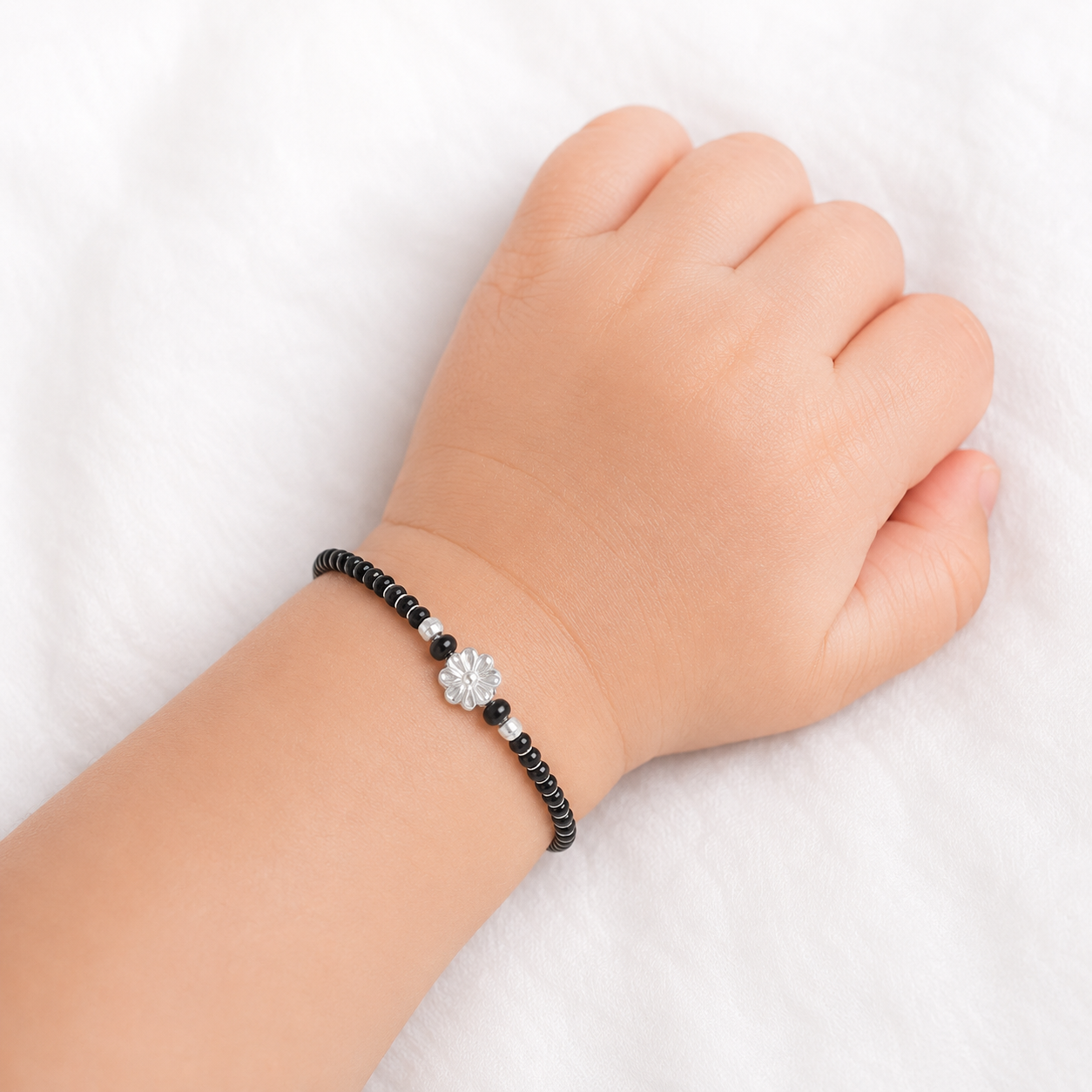 Blossom Baby Bangle – 925 Sterling Silver – OYA by Gemkara view 2