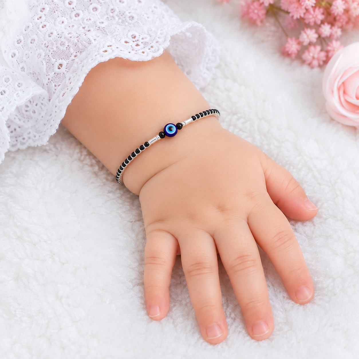 Lucky Eye Bangle – 925 Sterling Silver – OYA by Gemkara view 2