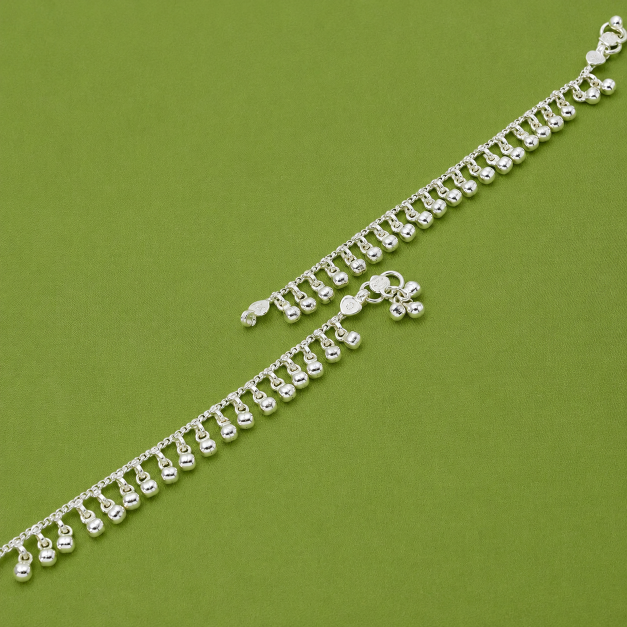 Classic Ghungroo Baby Anklet – 925 Sterling Silver – OYA by Gemkara view 4