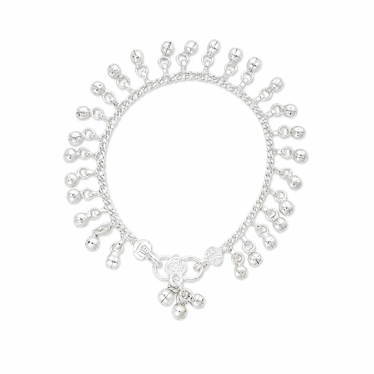 Classic Ghungroo Baby Anklet – 925 Sterling Silver – OYA by Gemkara view 1
