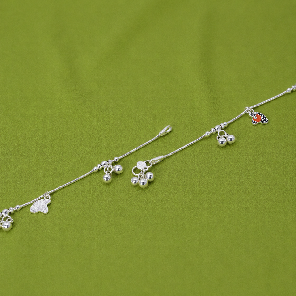 Safari Charm Anklet – 925 Sterling Silver – OYA by Gemkara view 4