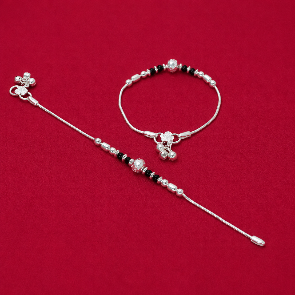 Tiny Grace Baby Anklet – 925 Sterling Silver – OYA by Gemkara view 2
