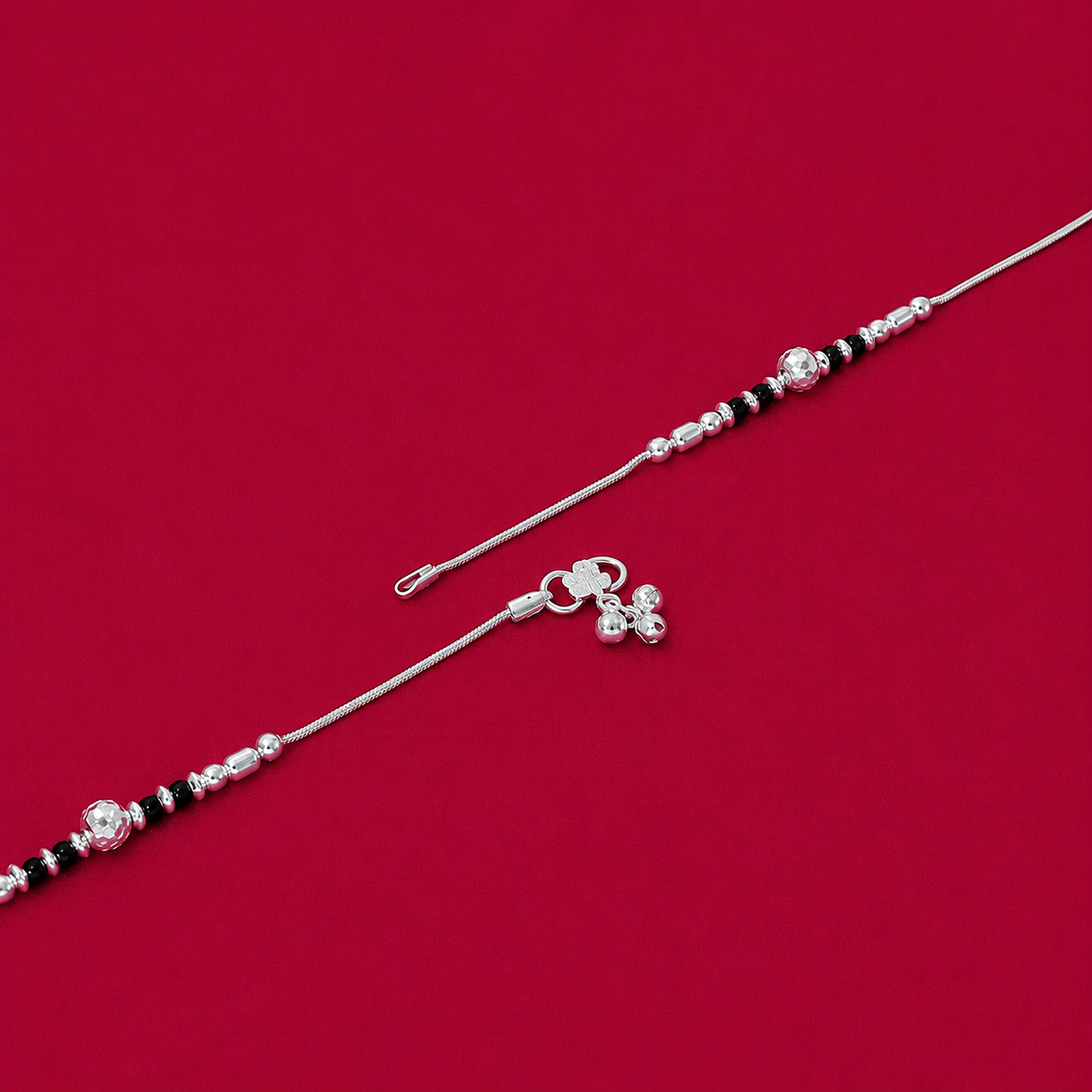 Tiny Grace Baby Anklet – 925 Sterling Silver – OYA by Gemkara view 3