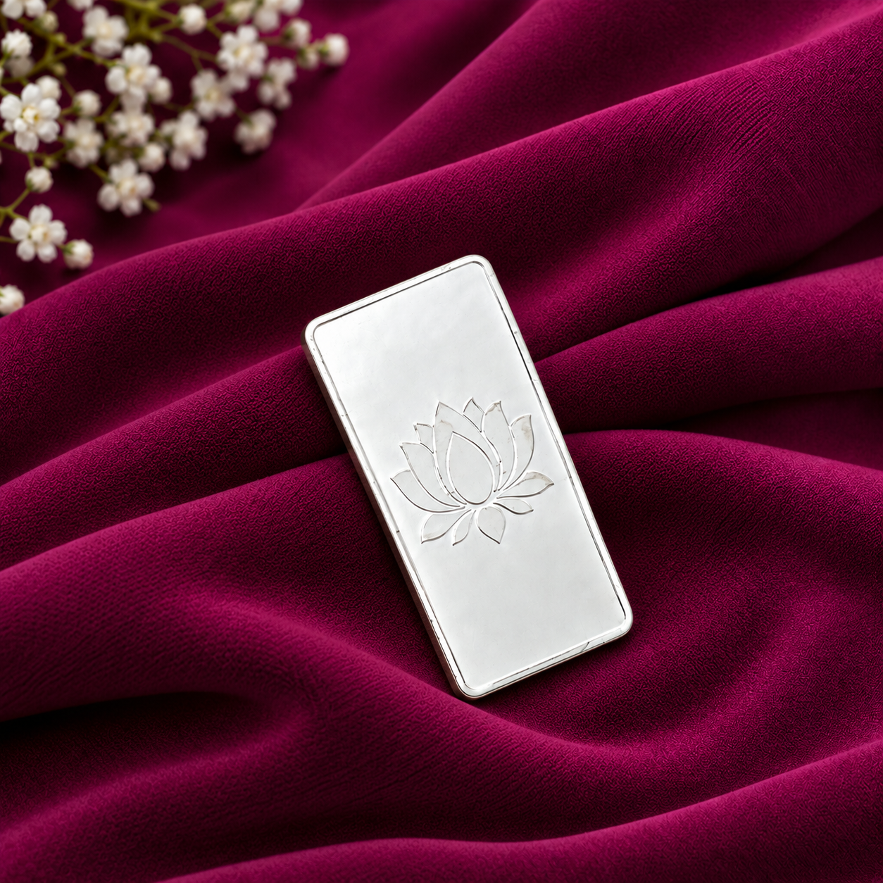 50 Gram Dolphin Silver Bar – OYA by Gemkara view 4