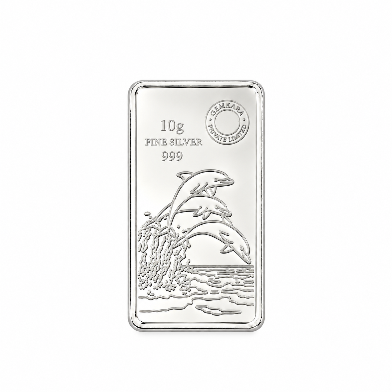 10 Gram Dolphin Silver Bar
