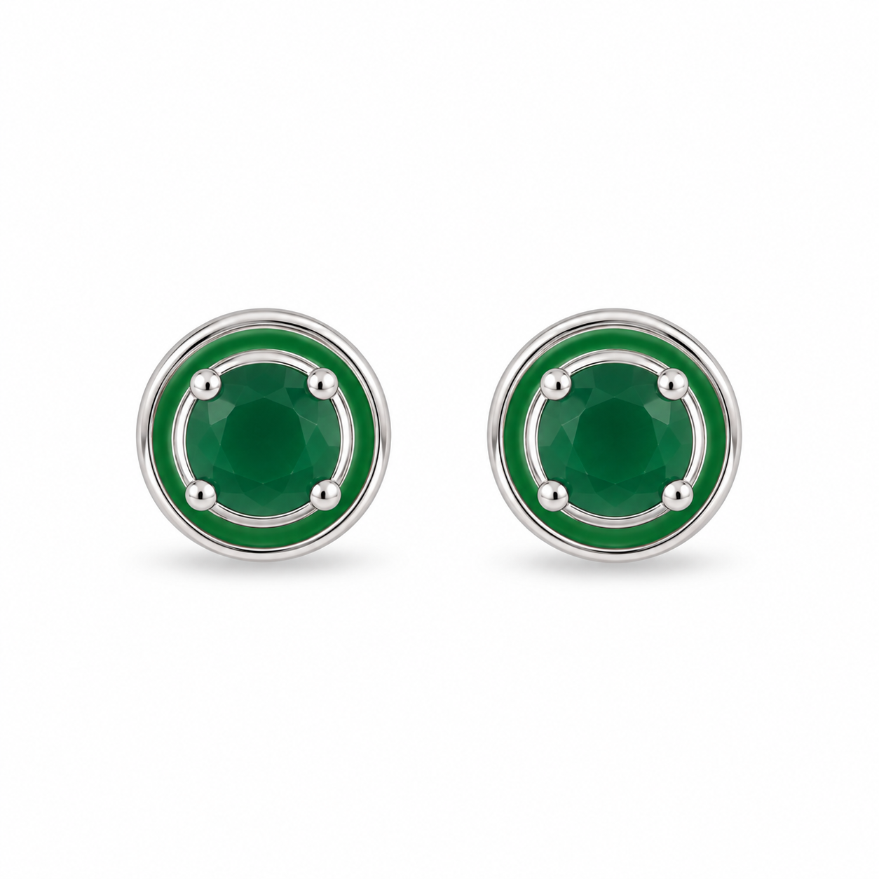 Emerald Stud Earrings