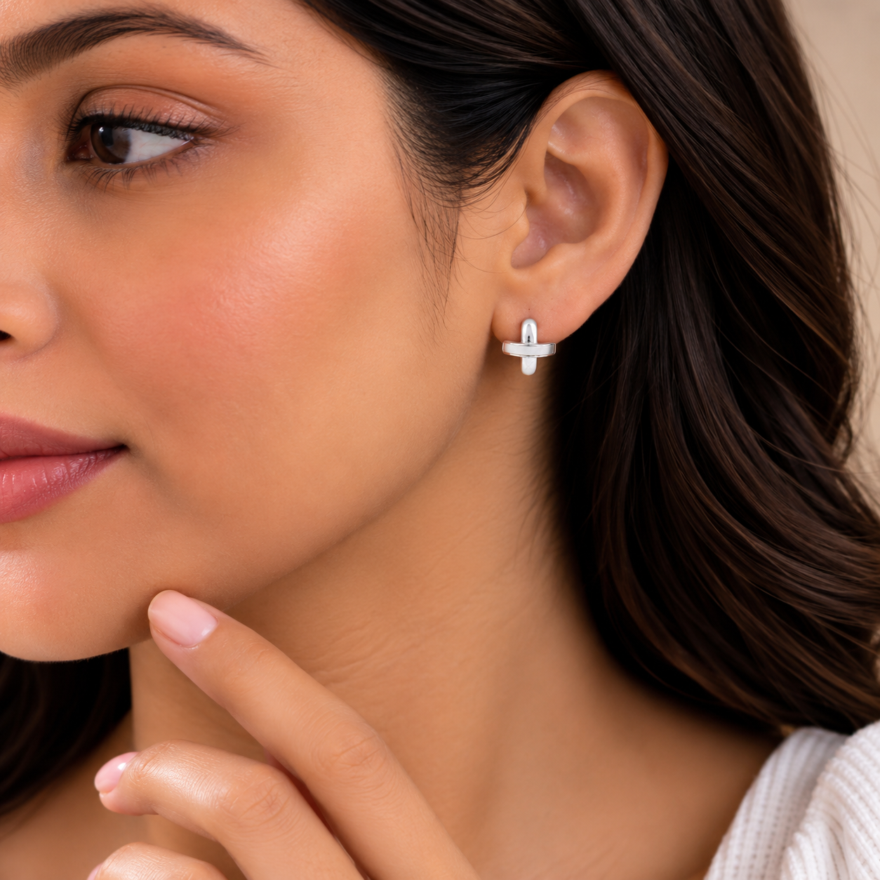 Crescent Stud Earrings preview
