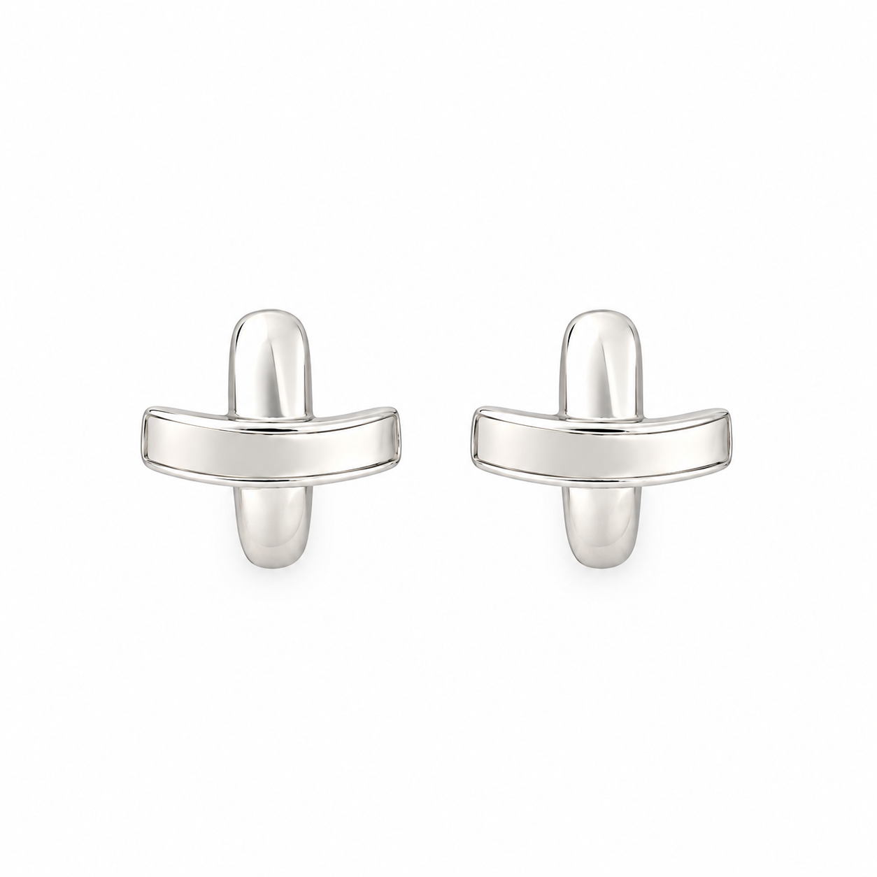 Crescent Stud Earrings