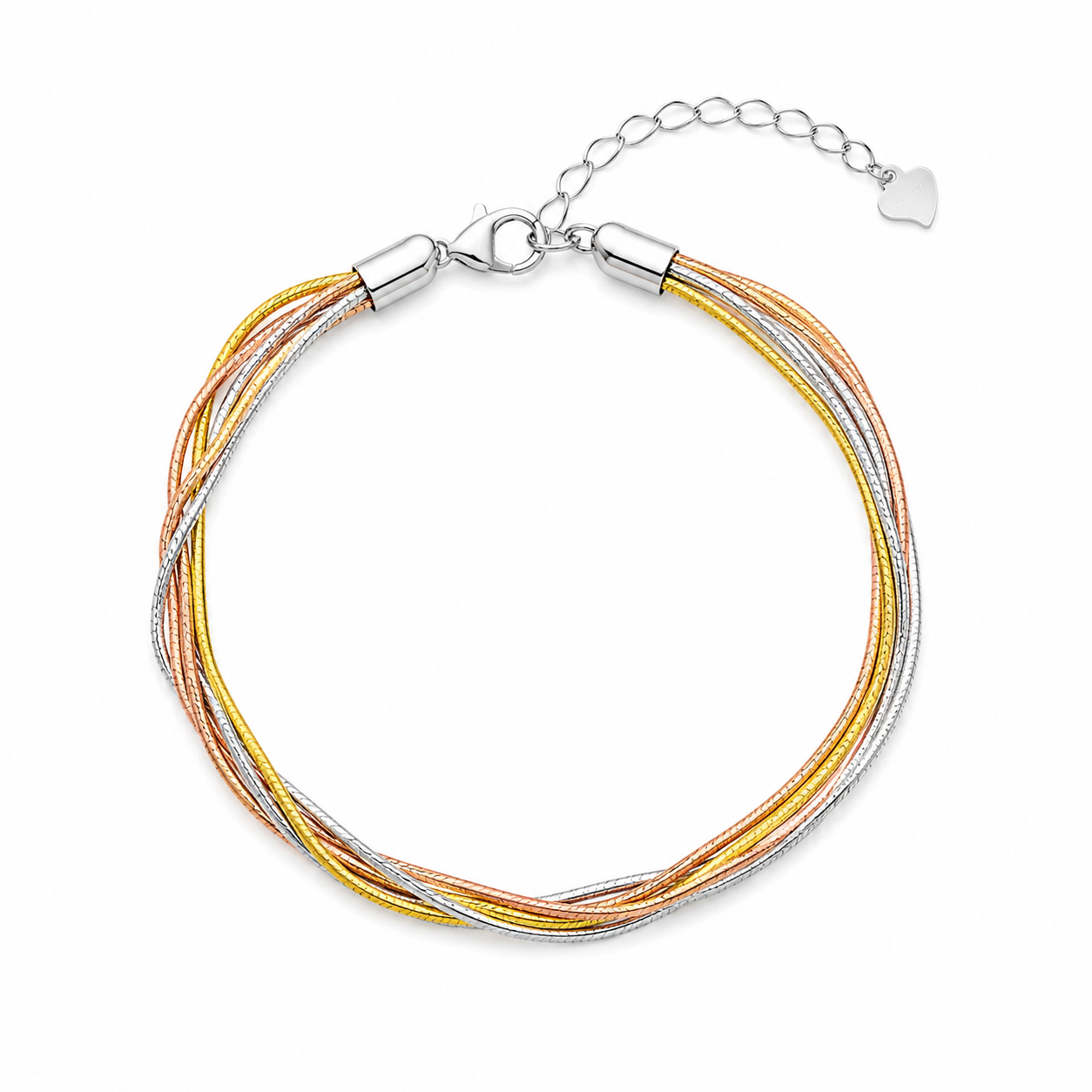 Italian Tri-Color Braided Bracelet