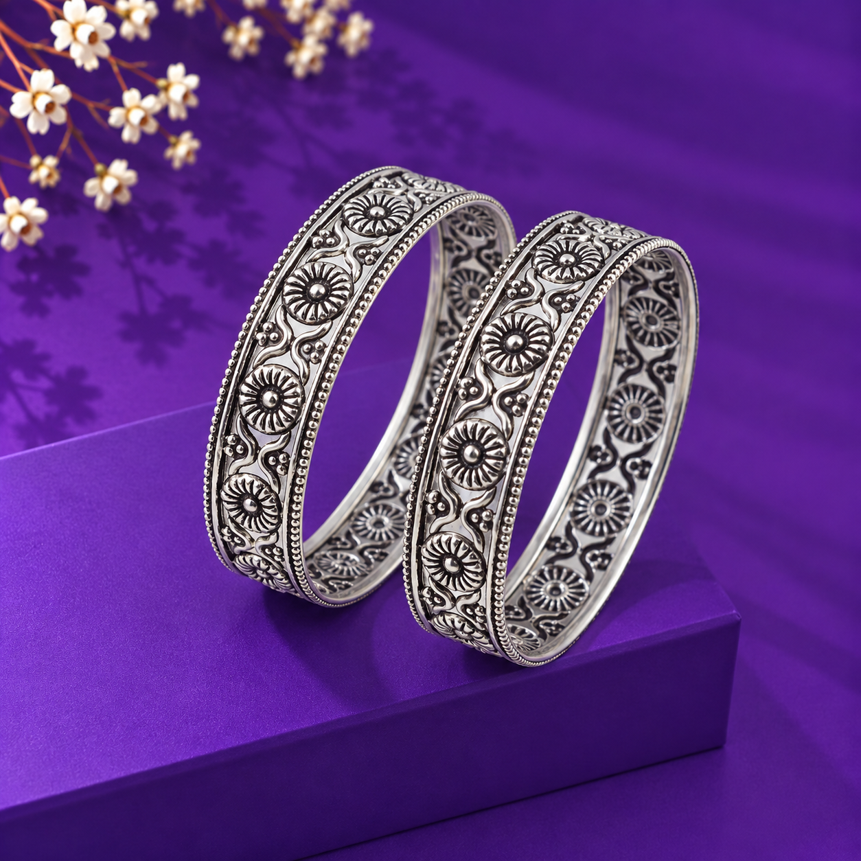 Emerald Infinity Bracelet – 925 Sterling Silver – OYA by Gemkara view 3