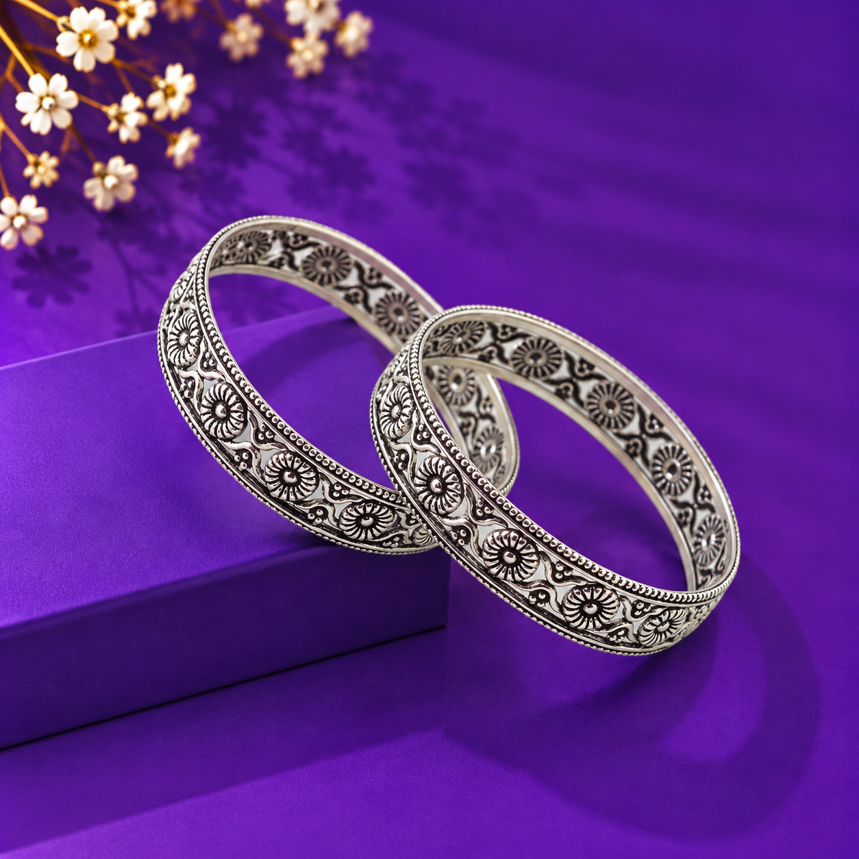 Emerald Infinity Bracelet – 925 Sterling Silver – OYA by Gemkara view 4