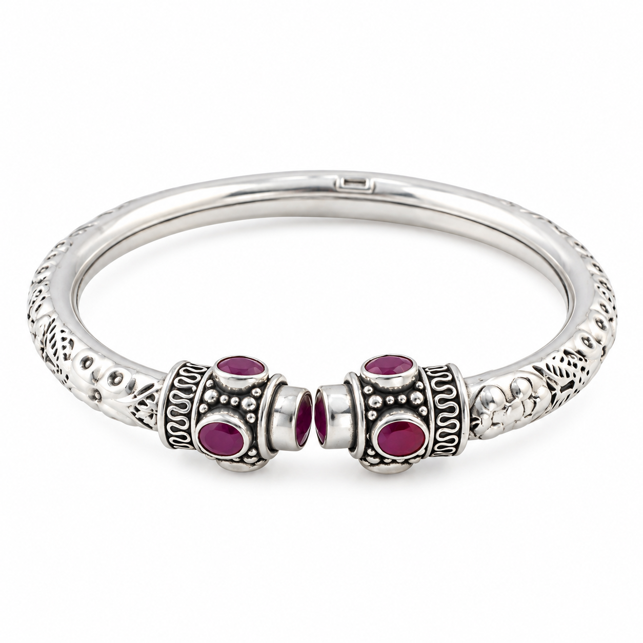 Oxidized Ruby Heritage Kada