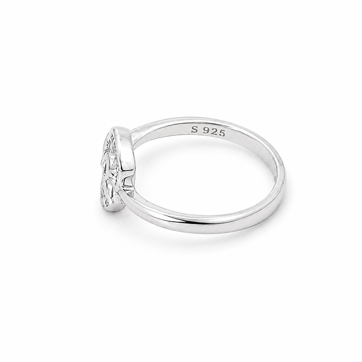 Infinity Circle CZ Ring – 925 Sterling Silver – OYA by Gemkara view 2