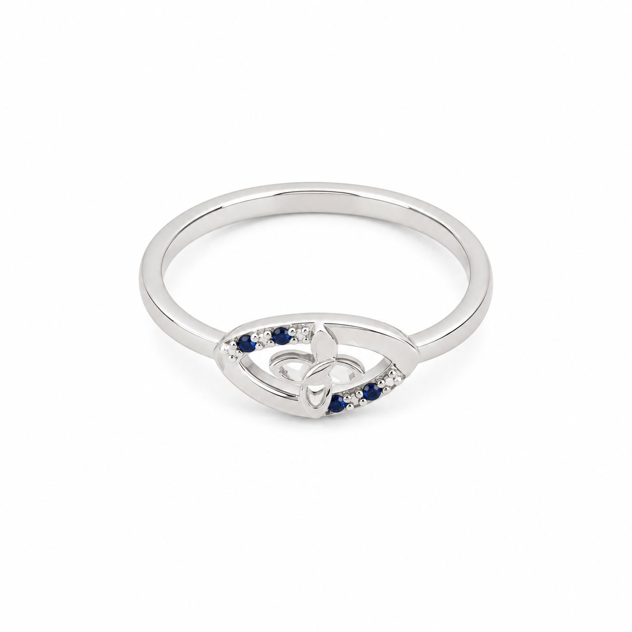 Butterfly Silver Ring – OYA by Gemkara view 1