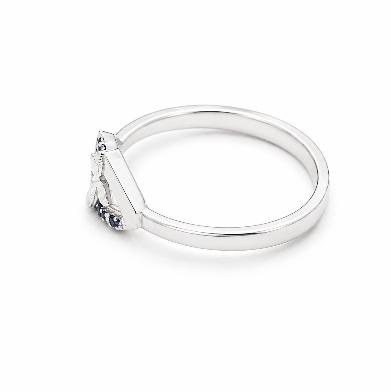 Butterfly Silver Ring – OYA by Gemkara view 2