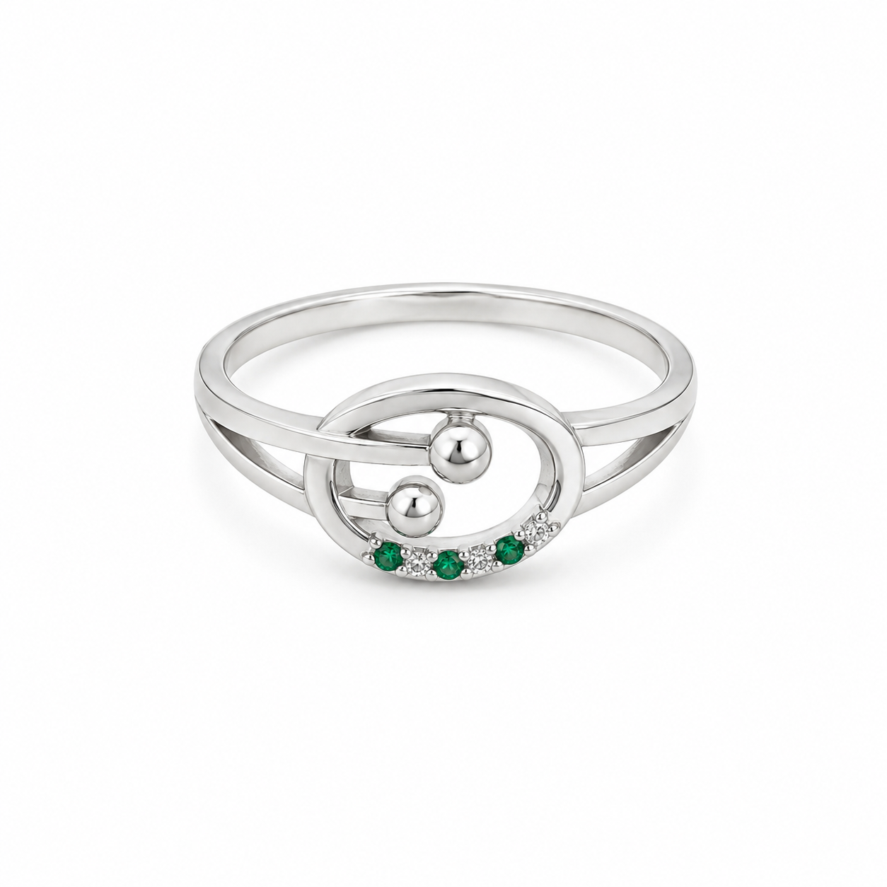 Infinity Heart Ring – 925 Sterling Silver – OYA by Gemkara view 1