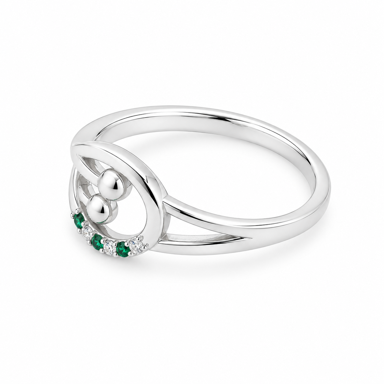 Infinity Heart Ring – 925 Sterling Silver – OYA by Gemkara view 2