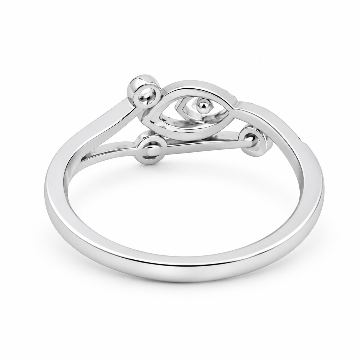 Lucky Eye Ring – 925 Sterling Silver – OYA by Gemkara view 2