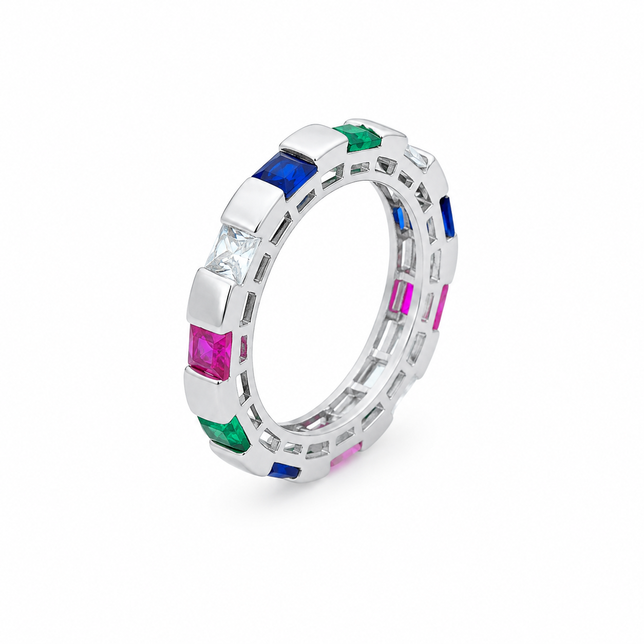 Butterfly Motif Silver Ring – OYA by Gemkara view 2