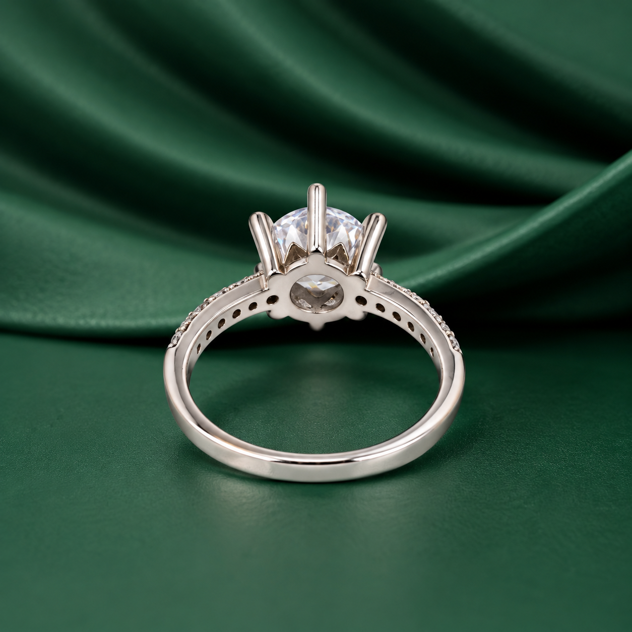 CZ Solitaire Ring – 925 Sterling Silver – OYA by Gemkara view 4