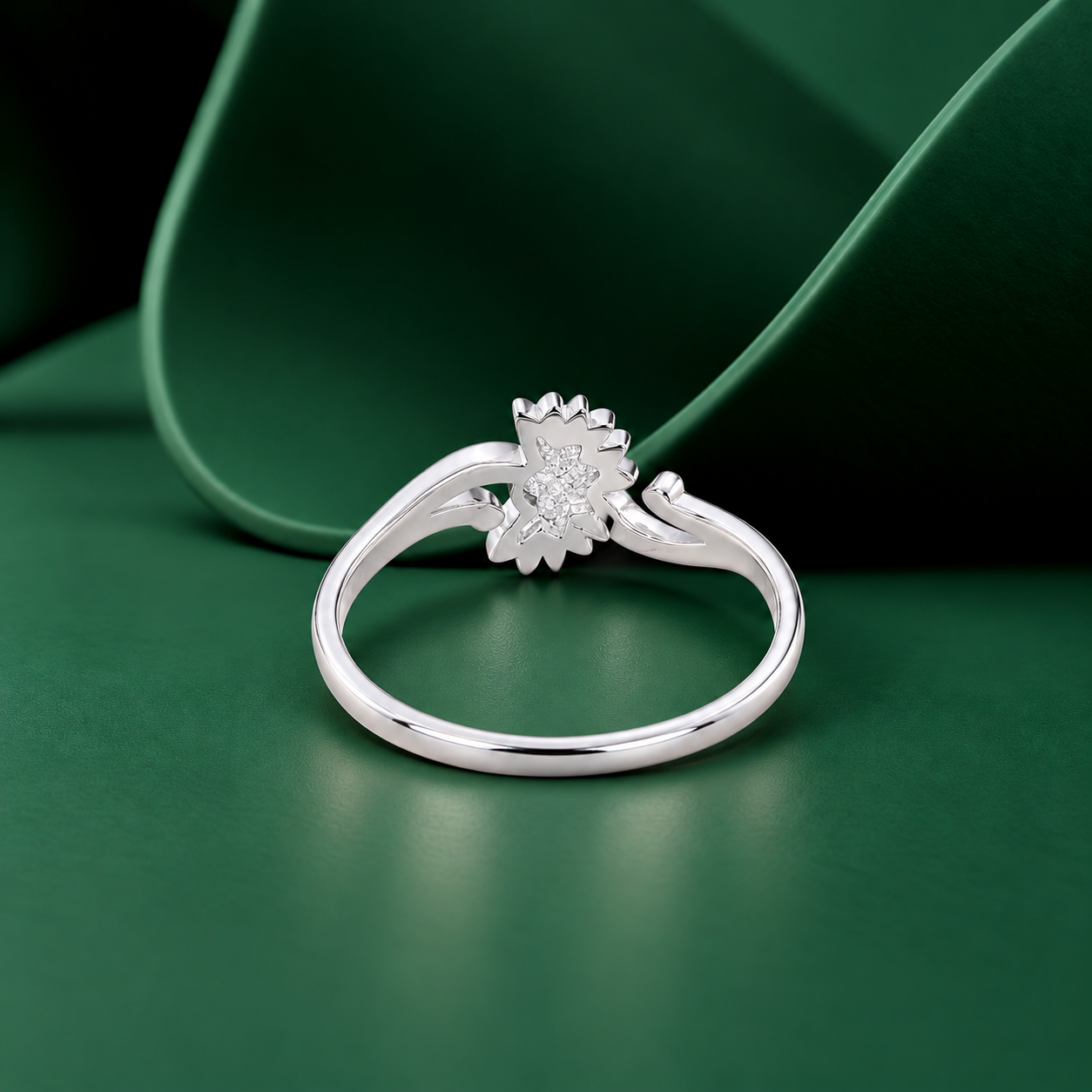 Sun & Moon Ring – 925 Sterling Silver – OYA by Gemkara view 4