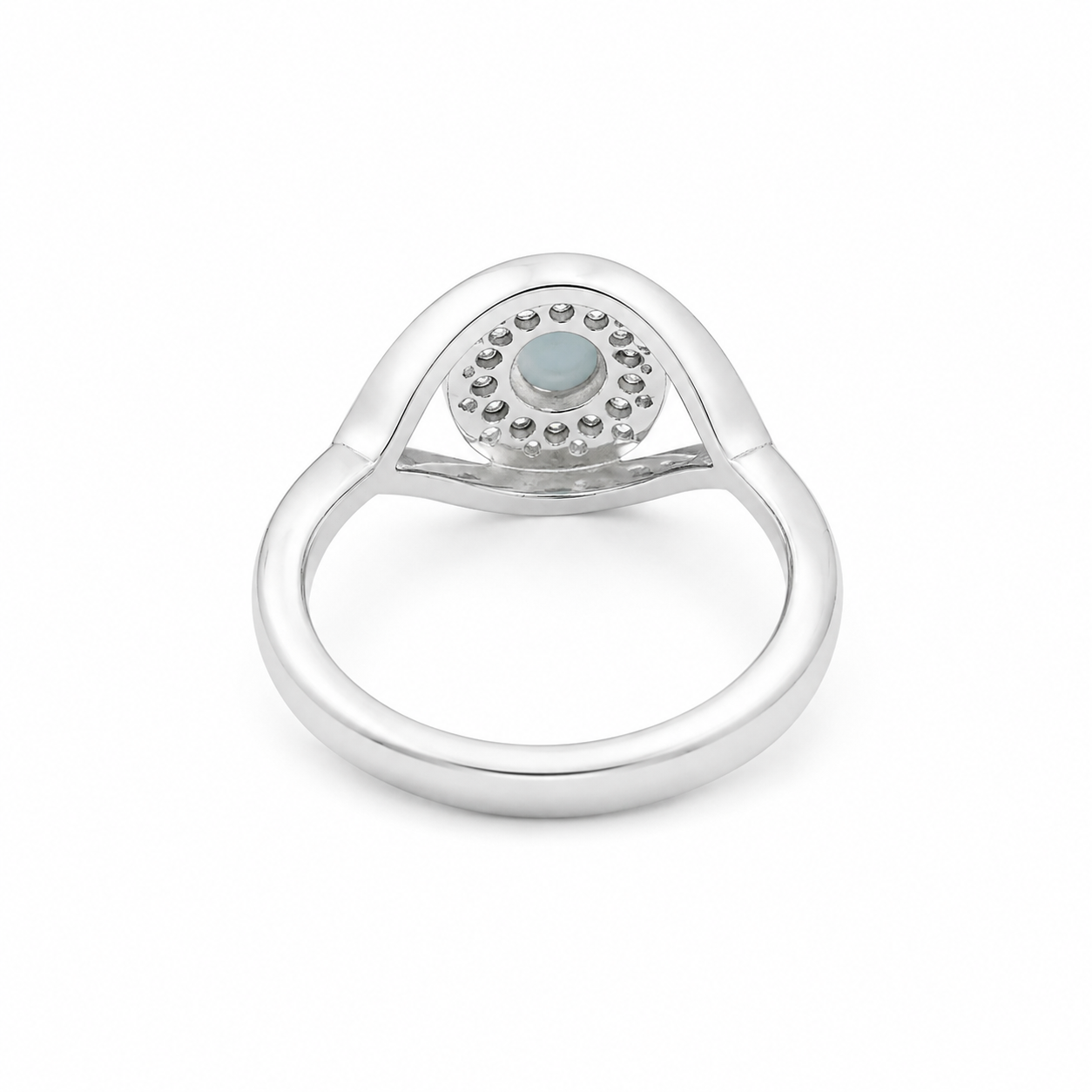 Evil Eye Ring – 925 Sterling Silver – OYA by Gemkara view 3
