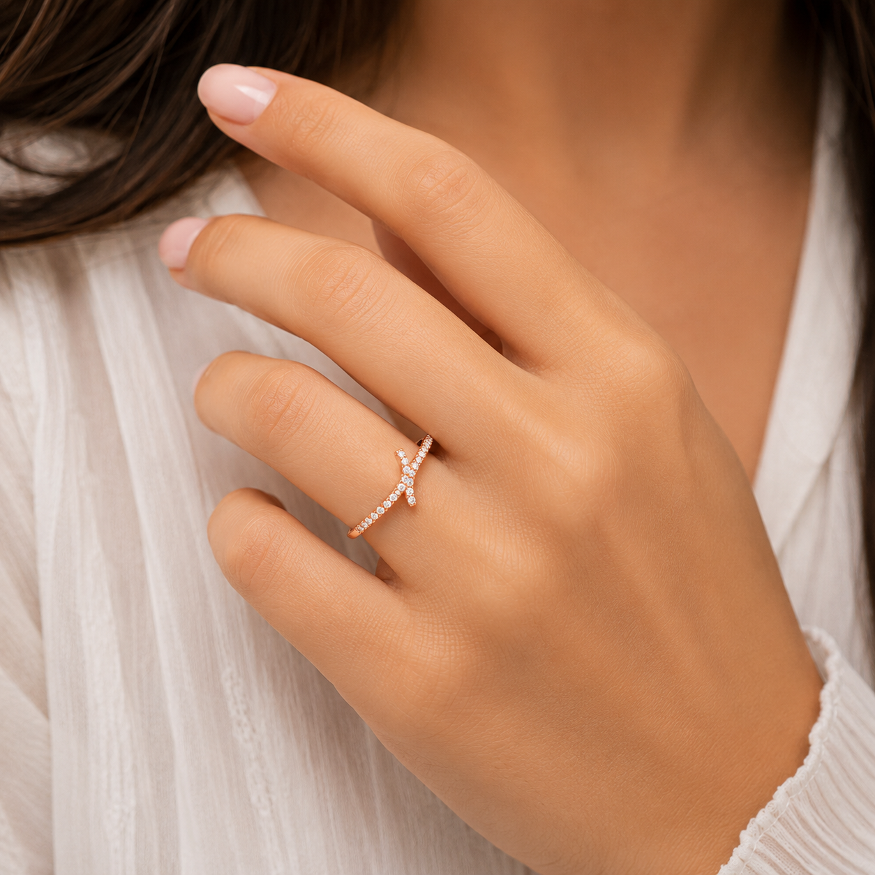 Star Halo Ring – 925 Sterling Silver – OYA by Gemkara view 2