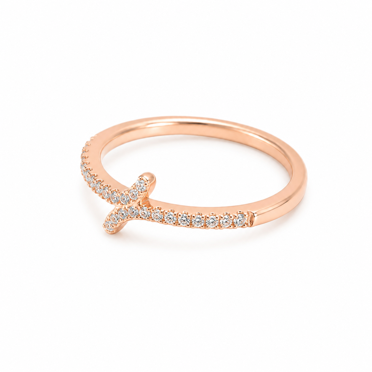 Star Halo Ring – 925 Sterling Silver – OYA by Gemkara view 3