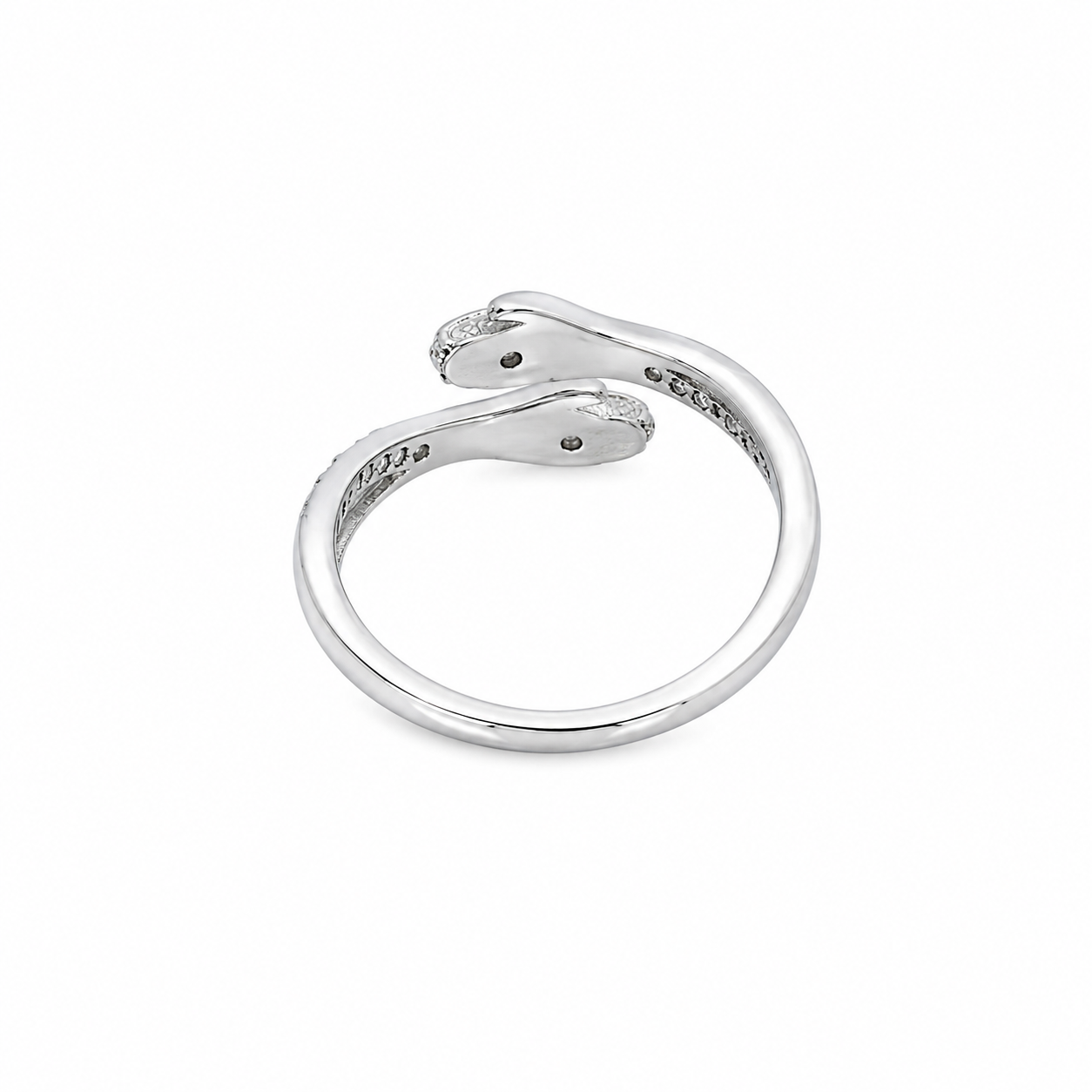 Diamond Hug Ring – 925 Sterling Silver – OYA by Gemkara view 4