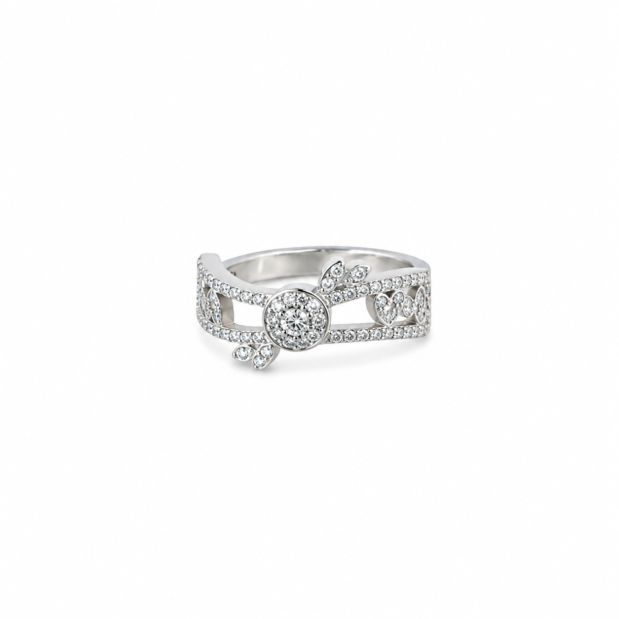 Floral Ring – 925 Sterling Silver – OYA by Gemkara view 1