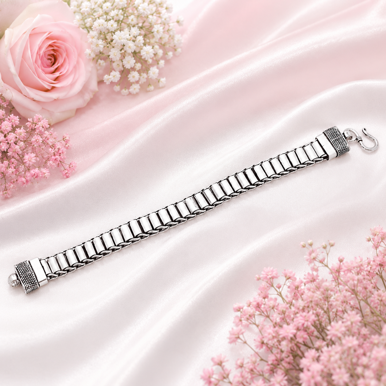 Franco Chain Bracelet – 925 Sterling Silver – OYA by Gemkara view 3
