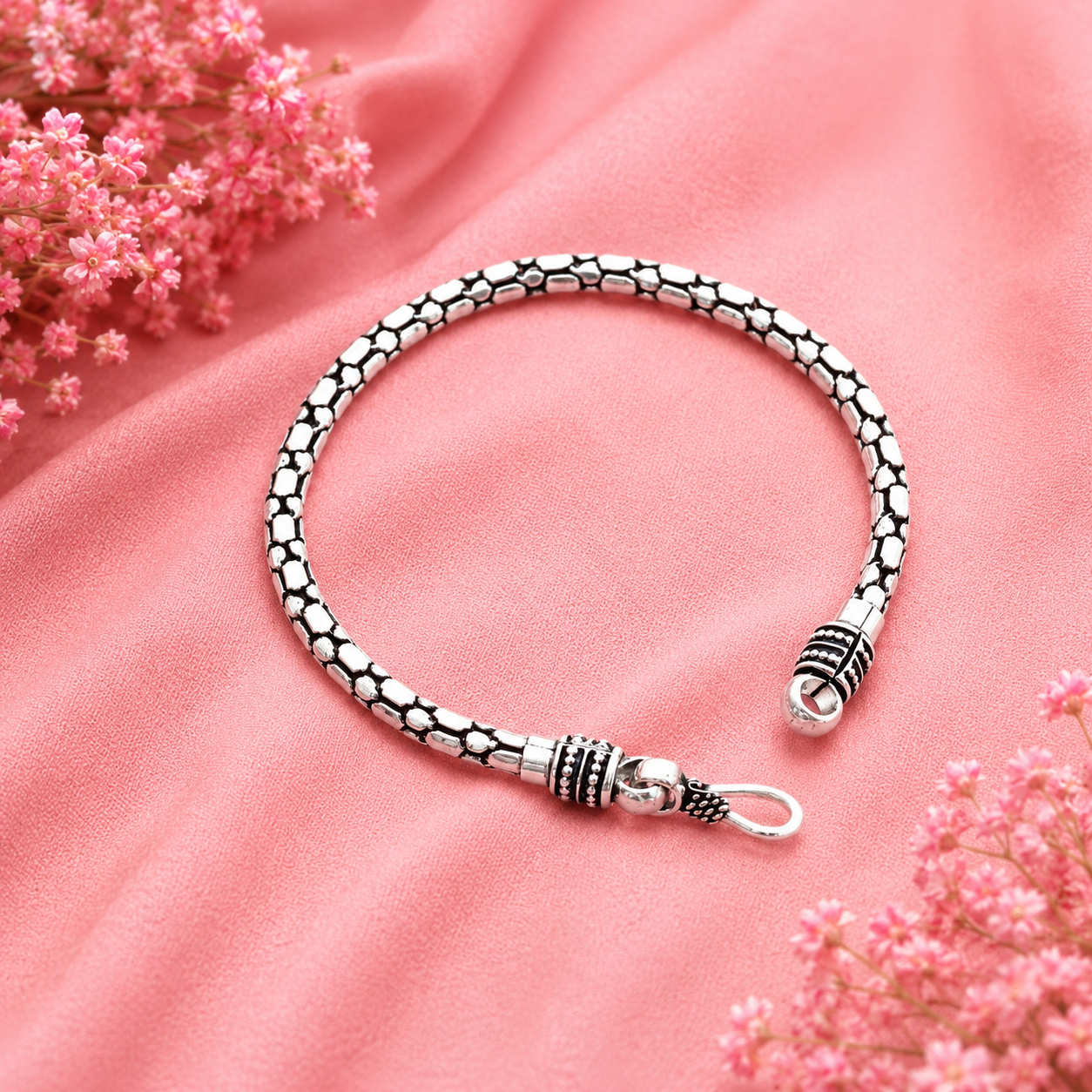 Dot Chain Bracelet – 925 Sterling Silver – OYA by Gemkara view 3