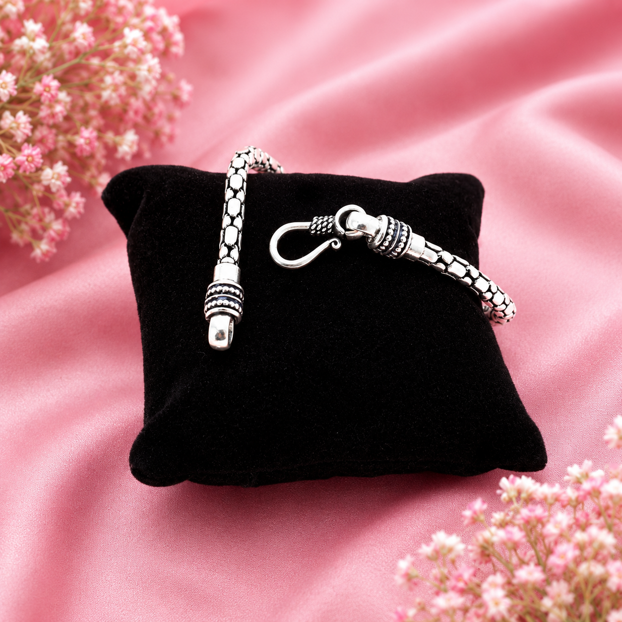 Dot Chain Bracelet – 925 Sterling Silver – OYA by Gemkara view 4