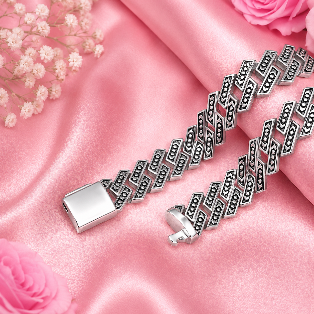 Apex Link Bracelet – 925 Sterling Silver – OYA by Gemkara view 2