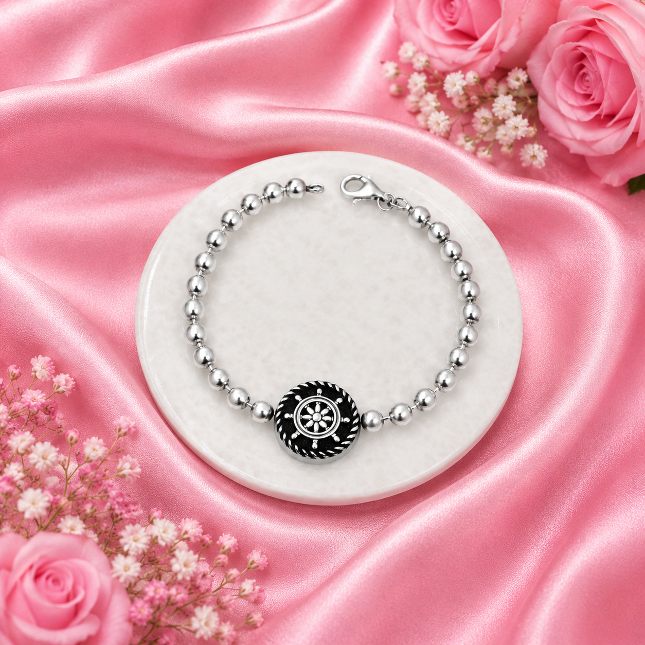 Orbit Bracelet – 925 Sterling Silver – OYA by Gemkara view 3